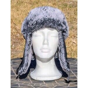 Fuzzy Winter Kids Target Tim Aviator/Trapper Faux Fur Ear Flaps Hat OSFM EUC